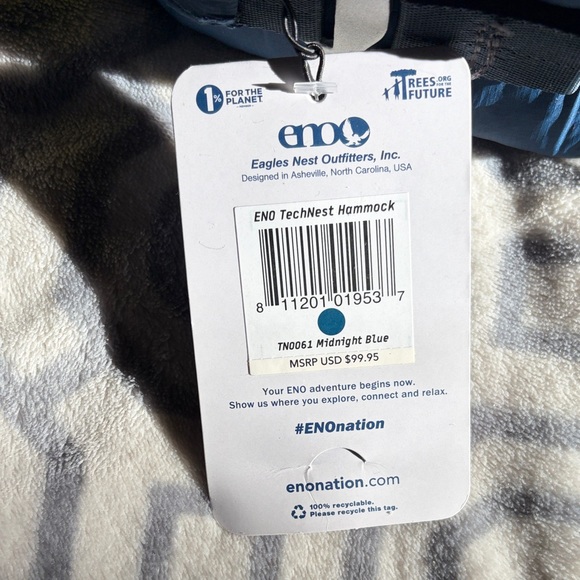 ENO TechNest Hammock - Blue - Picture 2 of 3